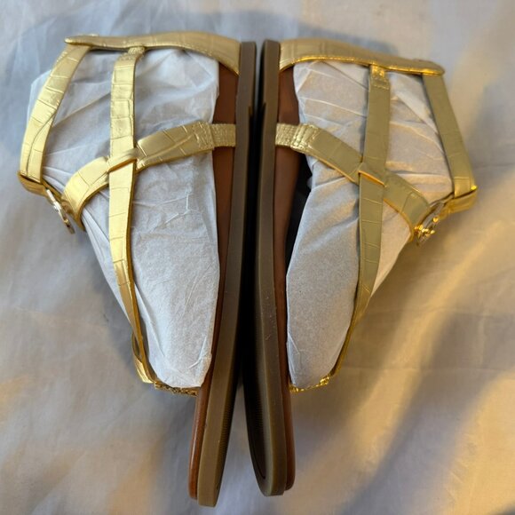 G by GUESS GBG Los Angeles  Caura Gladiator Sandal, Gold  Women Size 7.5   NIB - Picture 2 of 6
